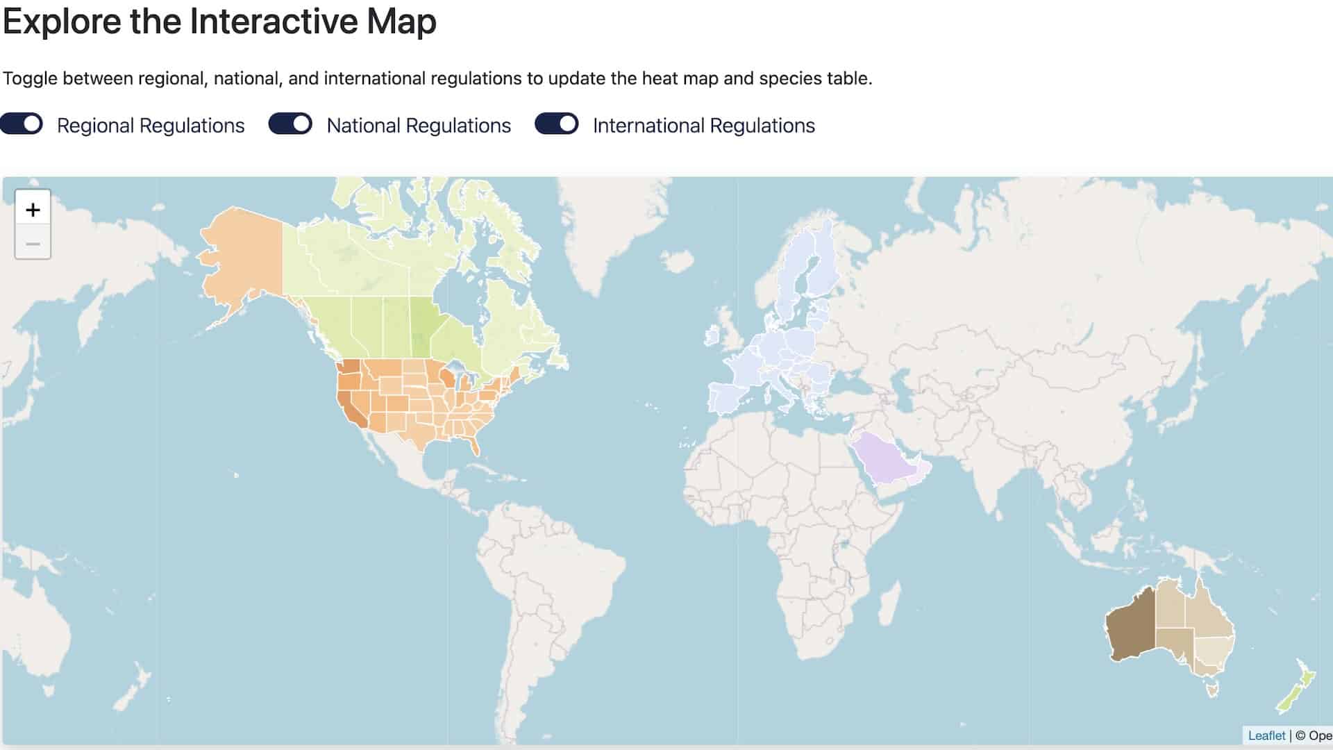Regulated Plants: Geospatial Analytics